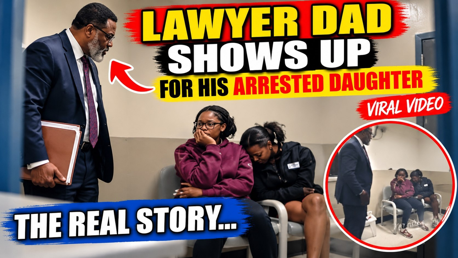 The Moment a Lawyer Dad Shows Up for His Arrested Daughter — The Real Story Behind the Viral Video
